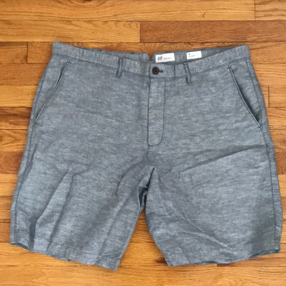 Gap linen/cotton blue shorts